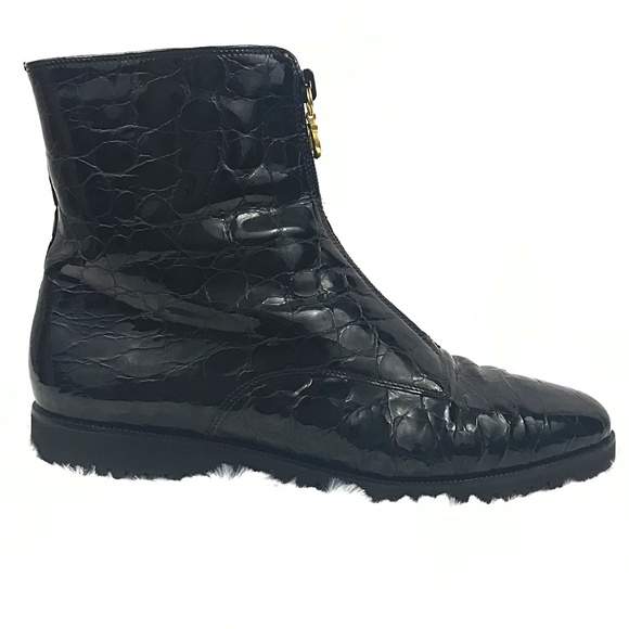 Salvatore Ferragamo Croc Booties - Picture 8 of 8